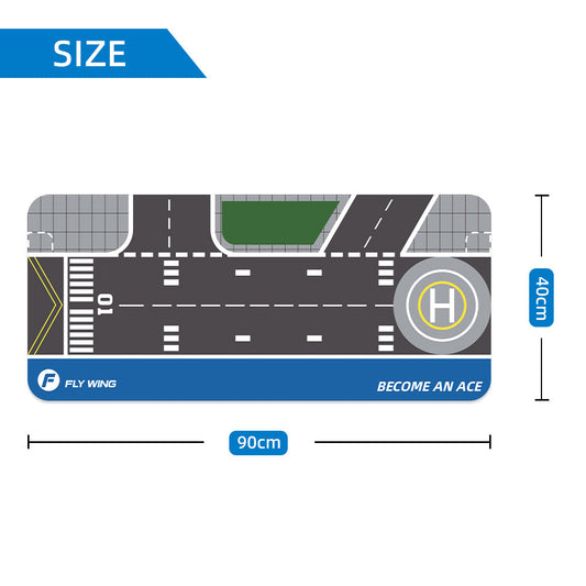 FLYWING Aircraft Runway Mouse Pad, Branded Desk Mat for RC Hobbyists