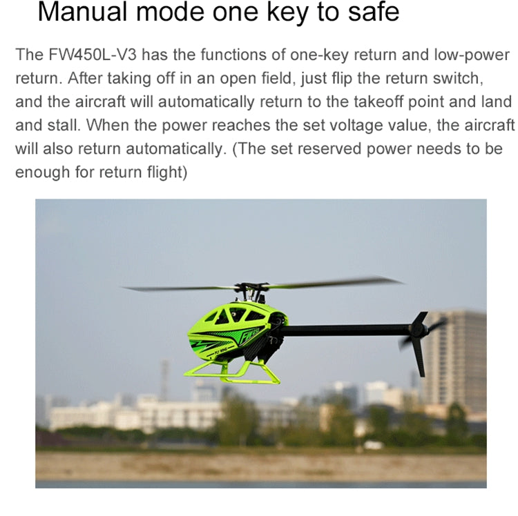 Fly Wing FW450L V3 GPS 3D 6CH Remote Control RC RTF Helicopter image 12