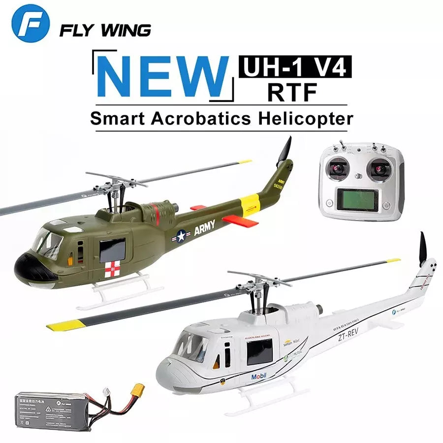 Fly Wing UH-1 V4 10CH GPS 3D Auto Return Hovering RC RTF Helicopter image 8