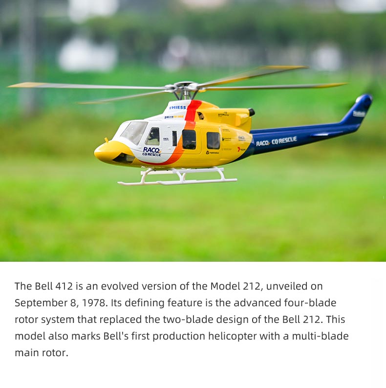 Bell-412 ACE Version 6CH GPS ATT Hovering Auto Return RC RTF Helicopter