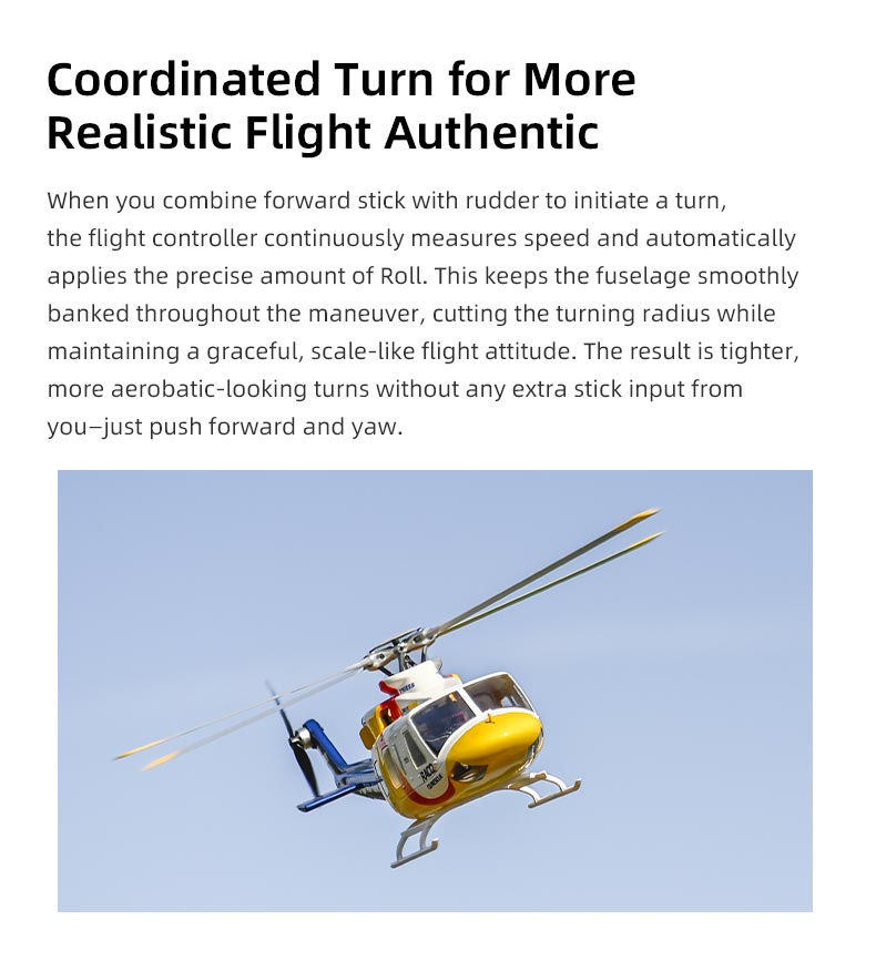 Bell-412 ACE Version 6CH GPS ATT Hovering Auto Return RC RTF Helicopter