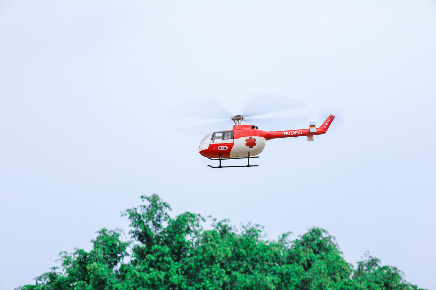 BO-105 4-Blade Red Bull RTF