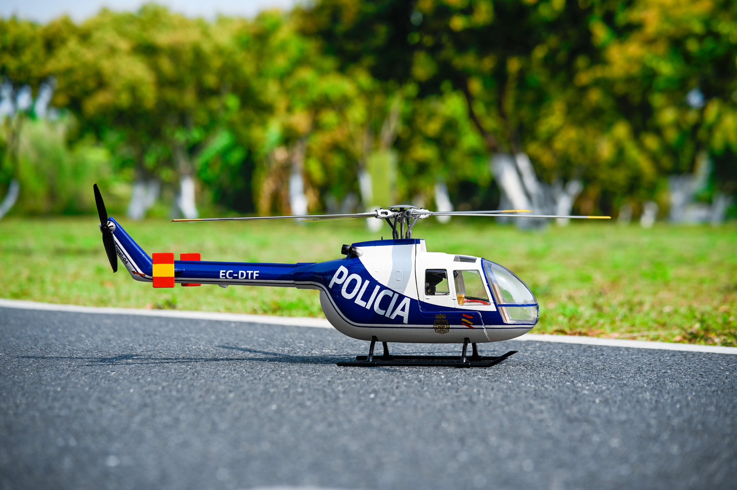 BO-105 4-Blade Blue Policia RTF