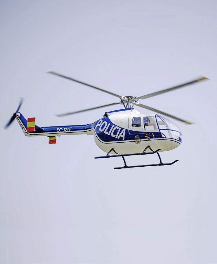 BO-105 4-Blade Blue Policia RTF
