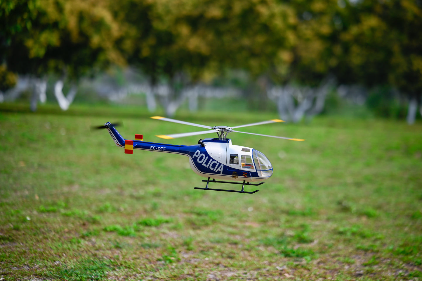 BO-105 4-Blade Blue Policia RTF