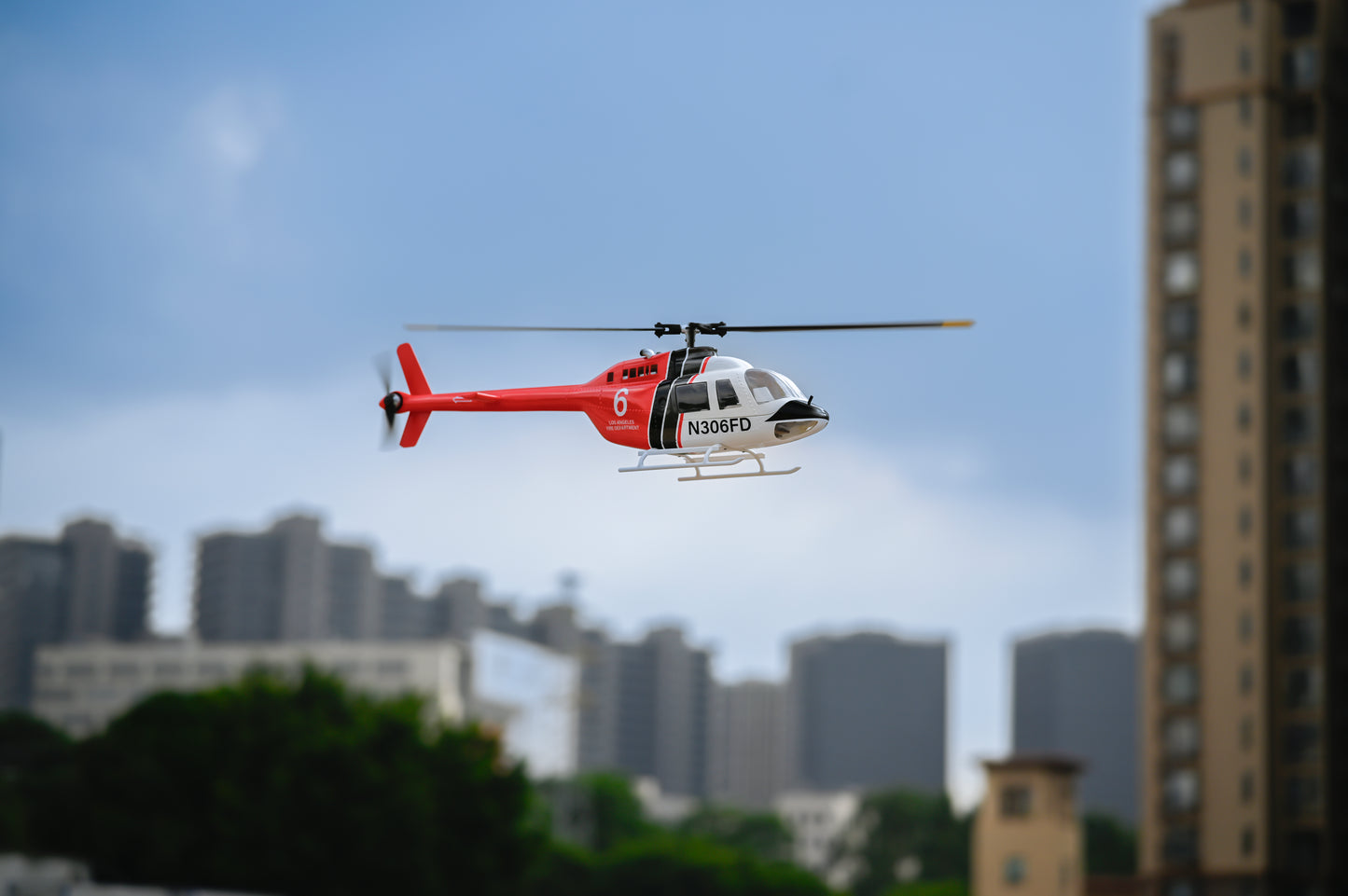 Bell-206 V3 6CH GPS 3D Hovering Auto Return RC RTF Helicopter