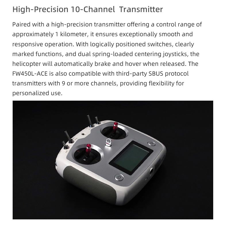 FW450L ACE GPS/ATT/ACRO,H1 GPS/3D 6CH Remote Control RC RTF Helicopter