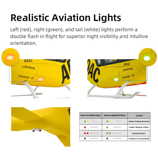 EC-135 "ACE" GPS ATT Hovering Aircraft Auto Return RC RTF Helicopter