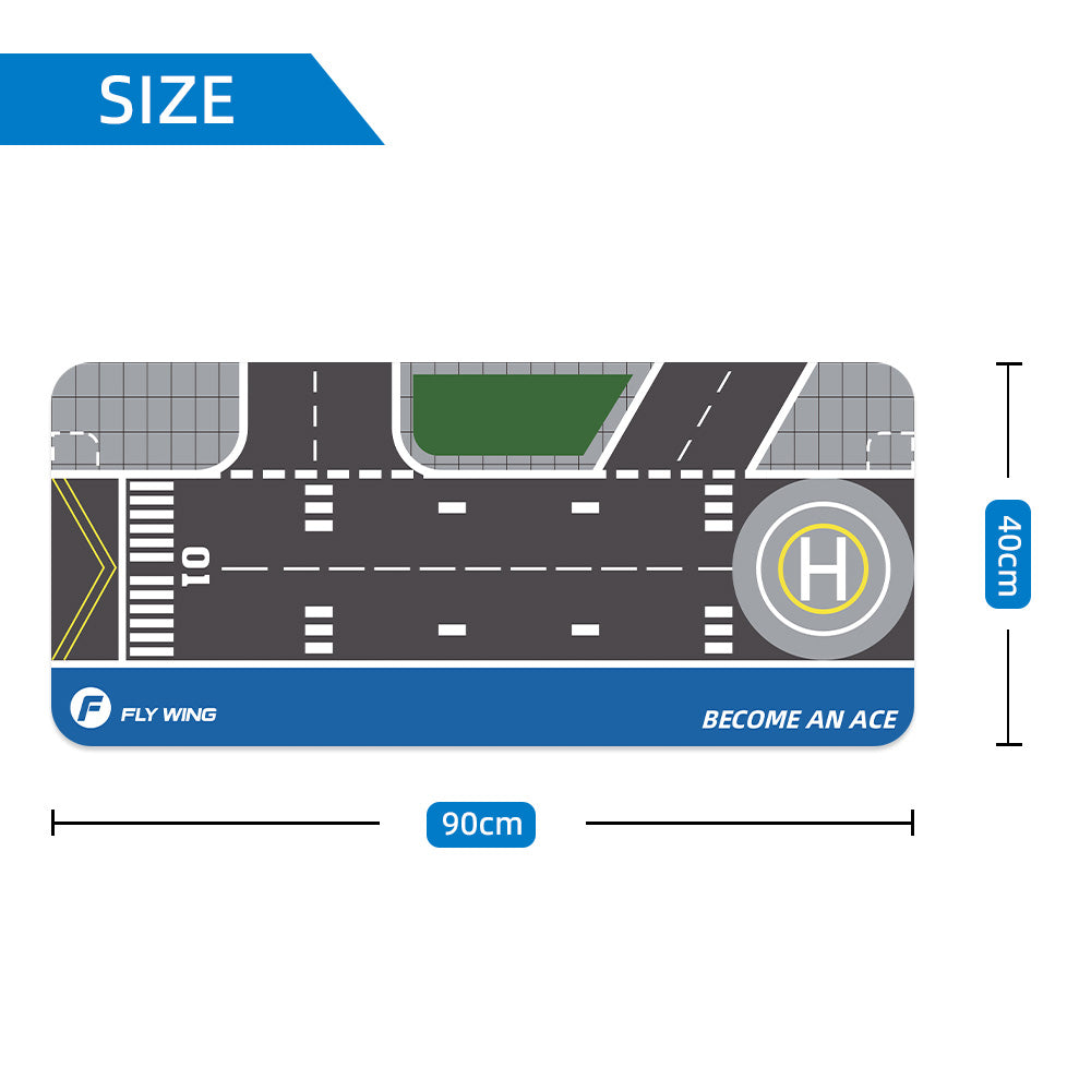 FLYWING Aircraft Runway Mouse Pad, Branded Desk Mat for RC Hobbyists
