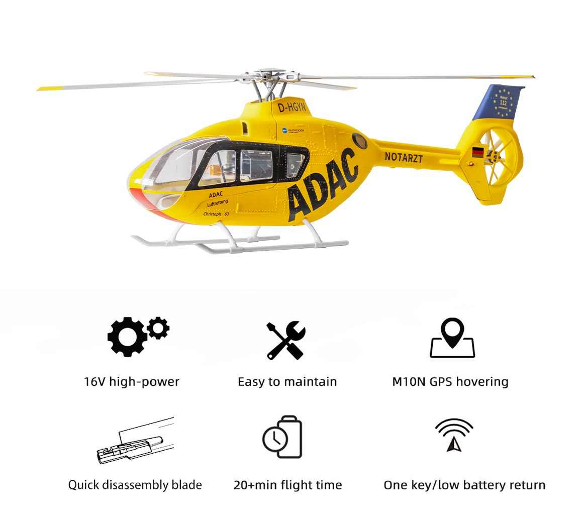 FlyWing EC-135 6CH M10 GPS 3D Hovering Aircraft Auto Return RC RTF Helicopter image 15