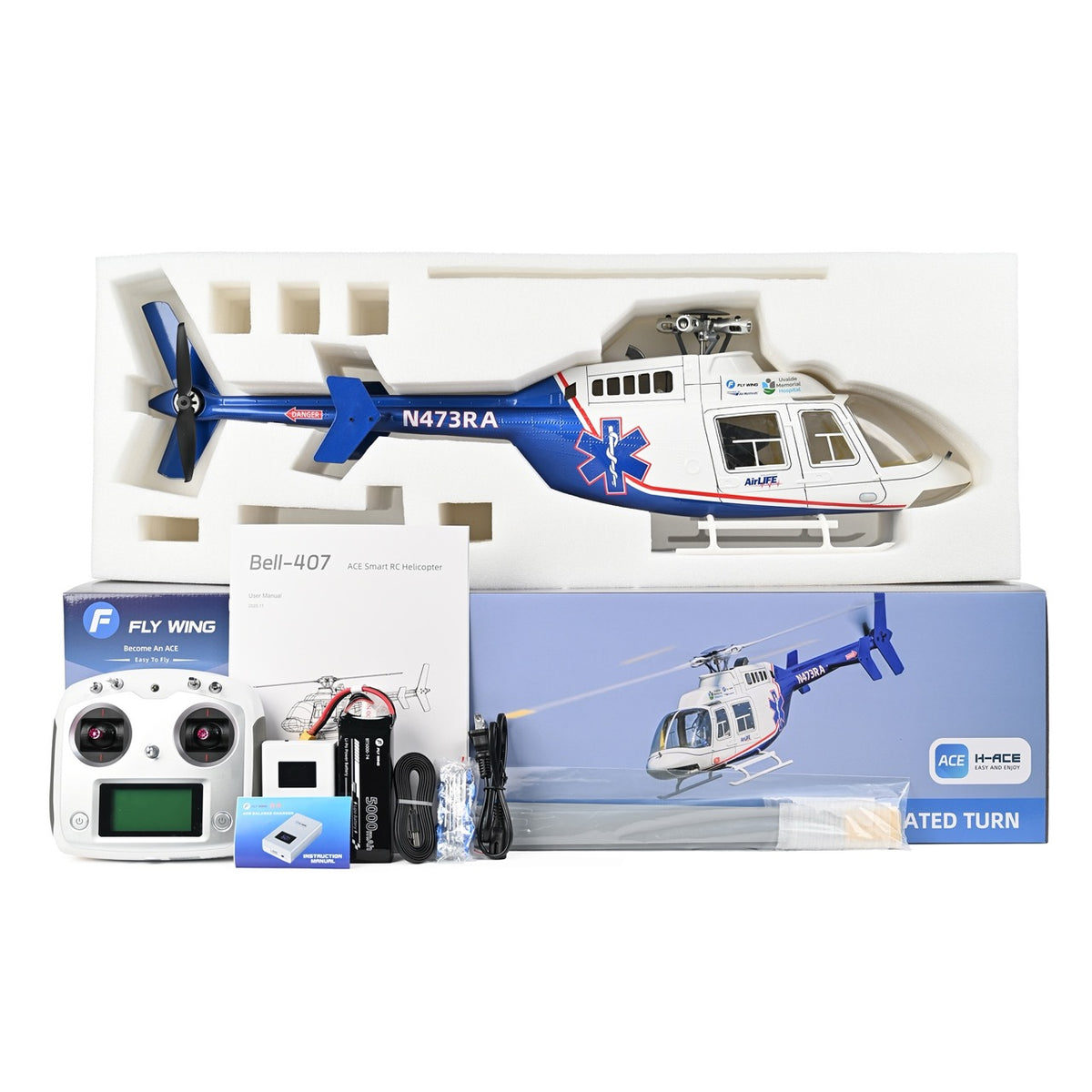 Flywing Bell 407 ACE GPS/ATT RC Helicopter (RTF)