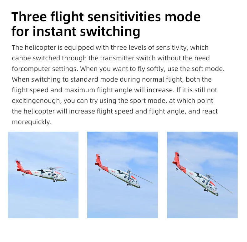 [Pre-order] MH-60R Seahawk GPS Scale RC Helicopter 470L Size W/ ACE Flight Controller (RTF) - Navy Grey