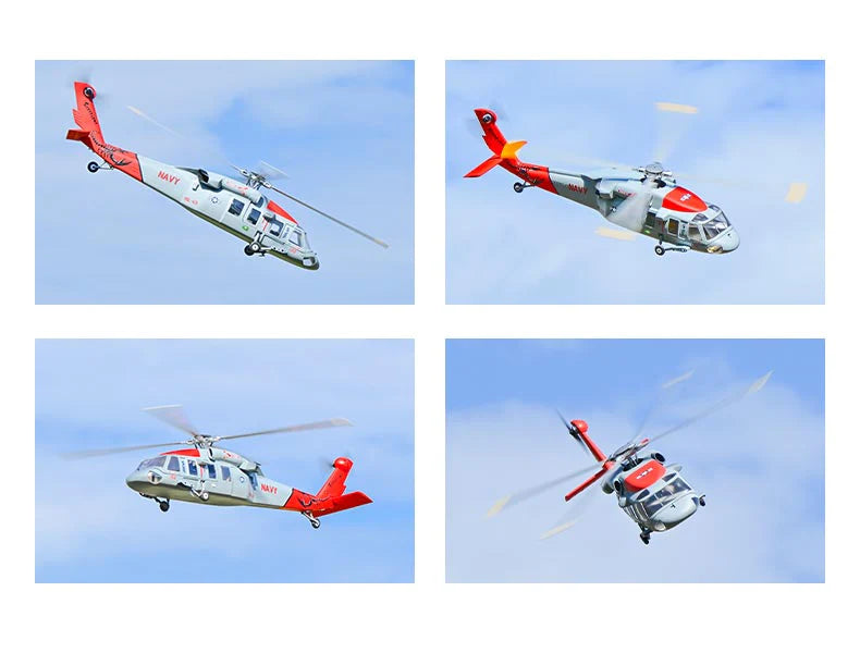 [Pre-order] MH-60R Seahawk GPS Scale RC Helicopter 470L Size W/ ACE Flight Controller (RTF) - Navy Grey