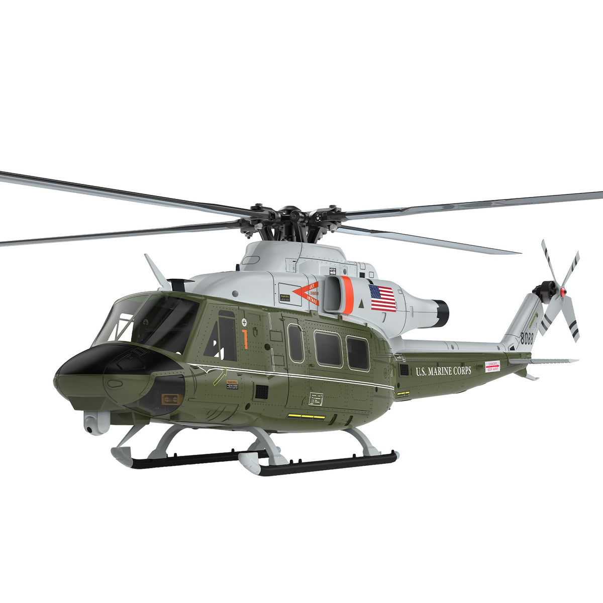 GOOSKY E2 GPS Marine One RC helicopter, front left view