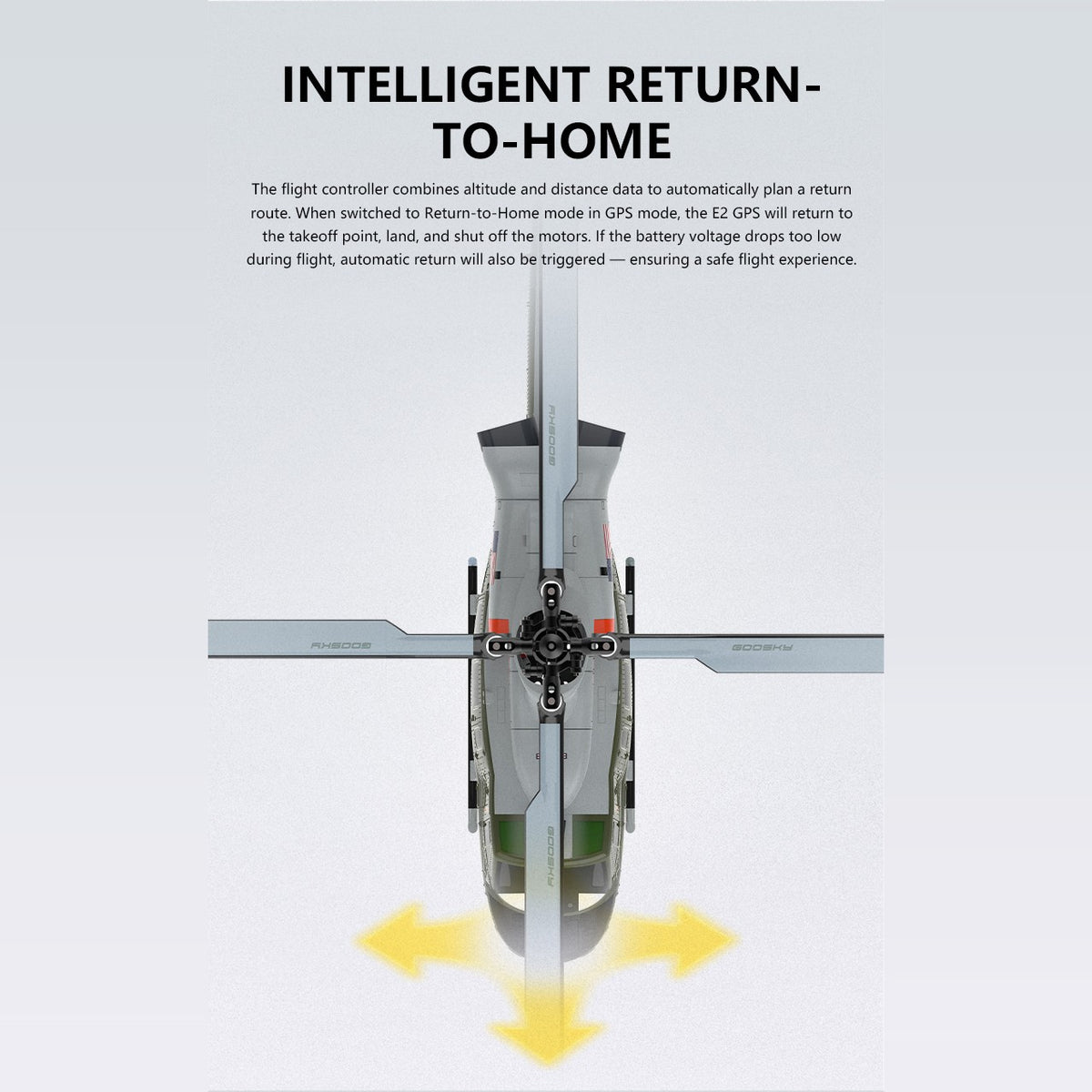 E2 GPS intelligent return to home
